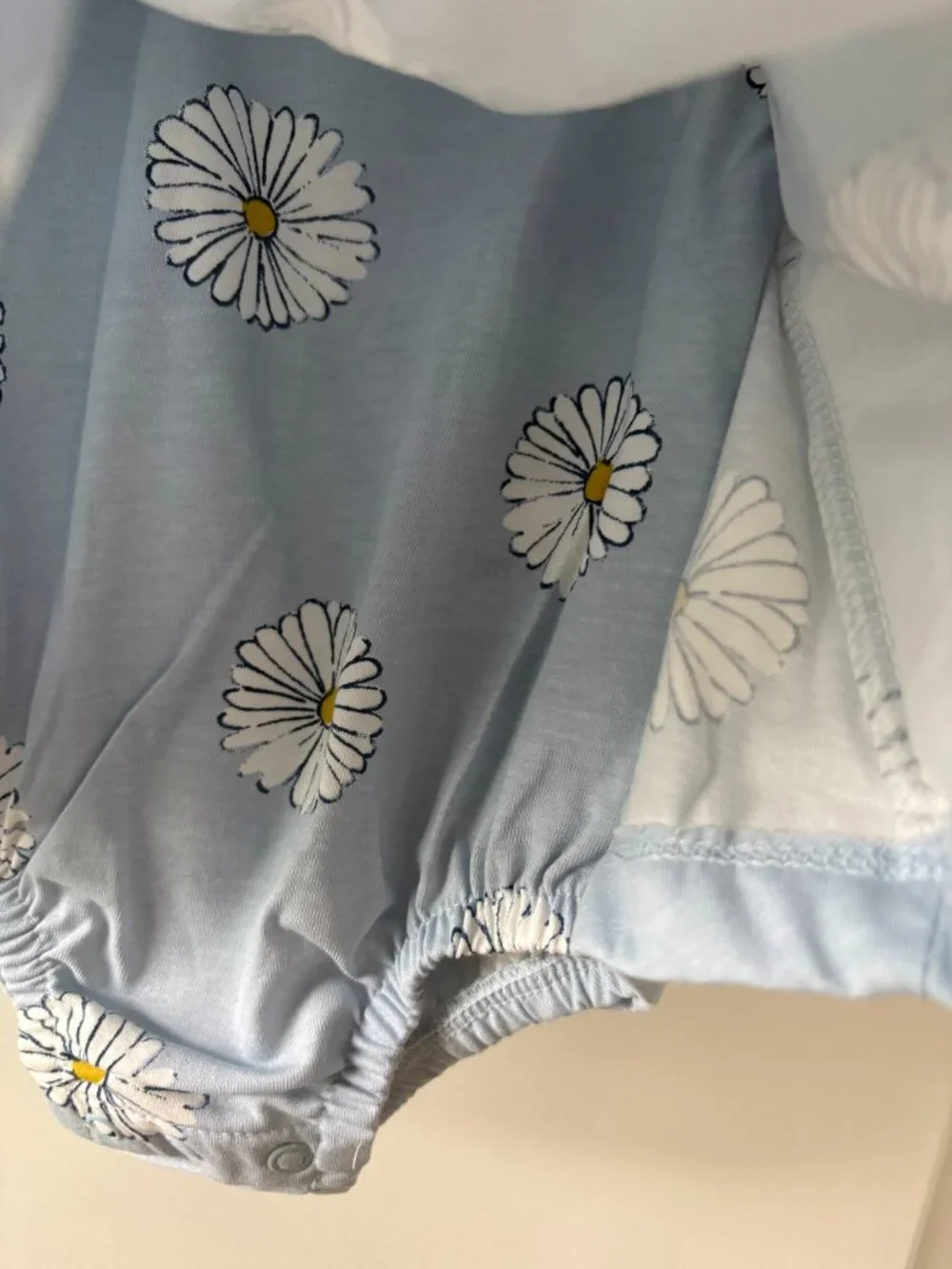Carter's Child of Mine Baby Girl Light-Blue Daisy Dress Romper Size 0-3 Months